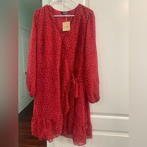 BloomChic Vibrant Red Dress